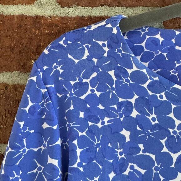 Mahi Gold Blue Floral Long Sleeve Dress | Size S - Picture 3 of 7